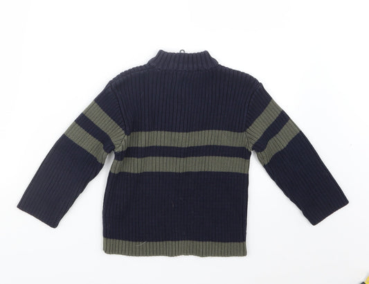 George Boys Blue Knit Pullover Sweatshirt Size 2-3 Years