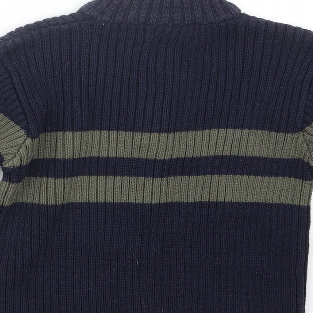 George Boys Blue Knit Pullover Sweatshirt Size 2-3 Years