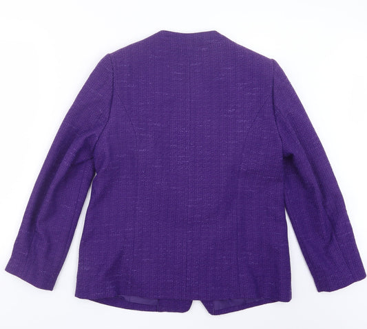 EWM Womens Purple Jacket Size 14