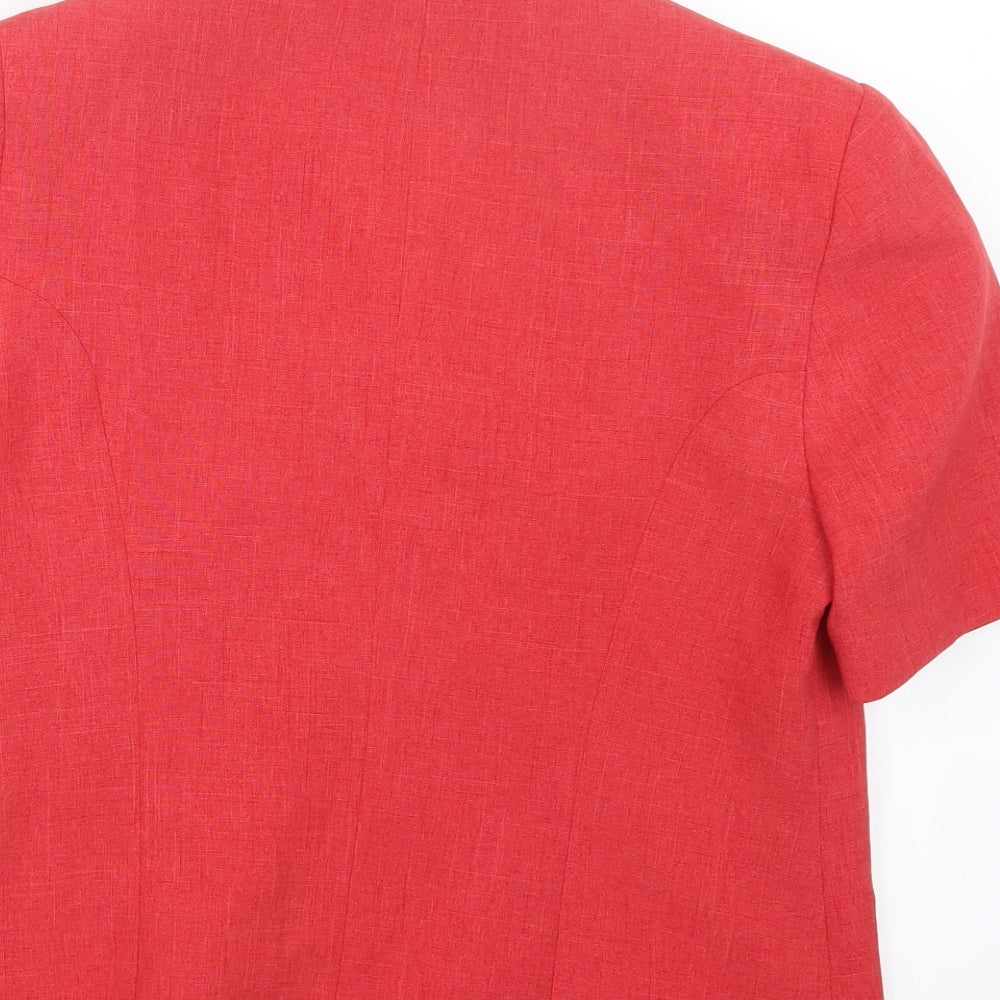 Isabelle Womens Red Jacket Size 14
