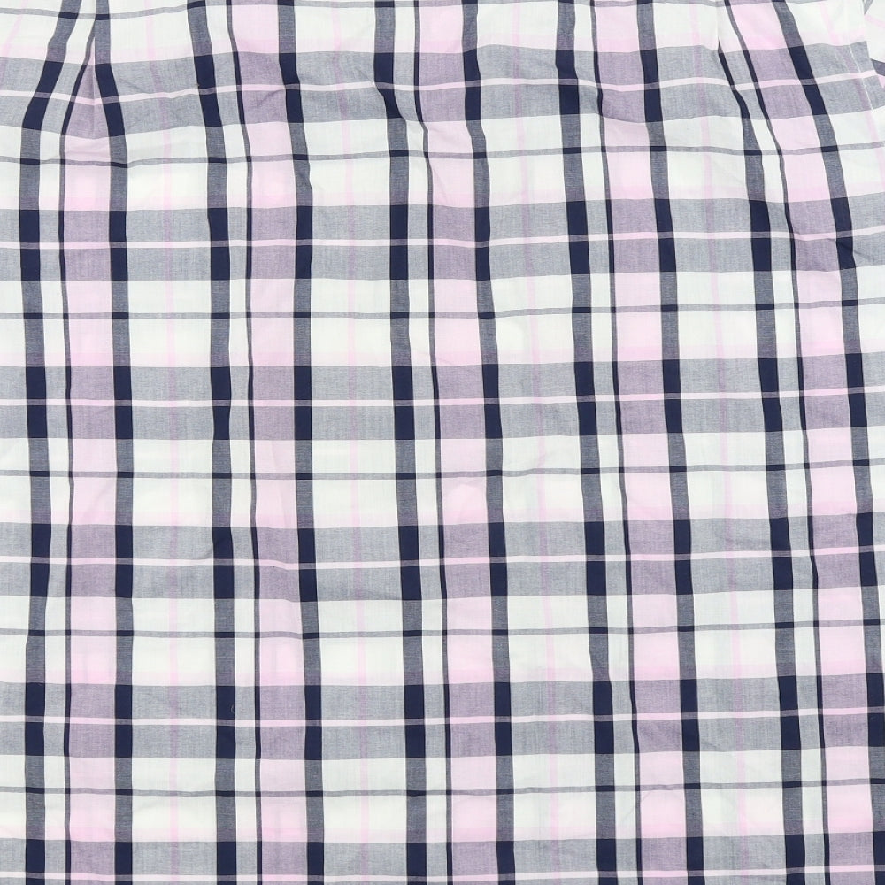 Ceader wood state Mens Orange Check Button-Up Size 2XL