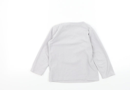 Rebel Boys Grey Colourblock Pyjama Top Size 5 Years - star wars