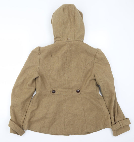 New Look Womens Brown Pea Coat Coat Size 12