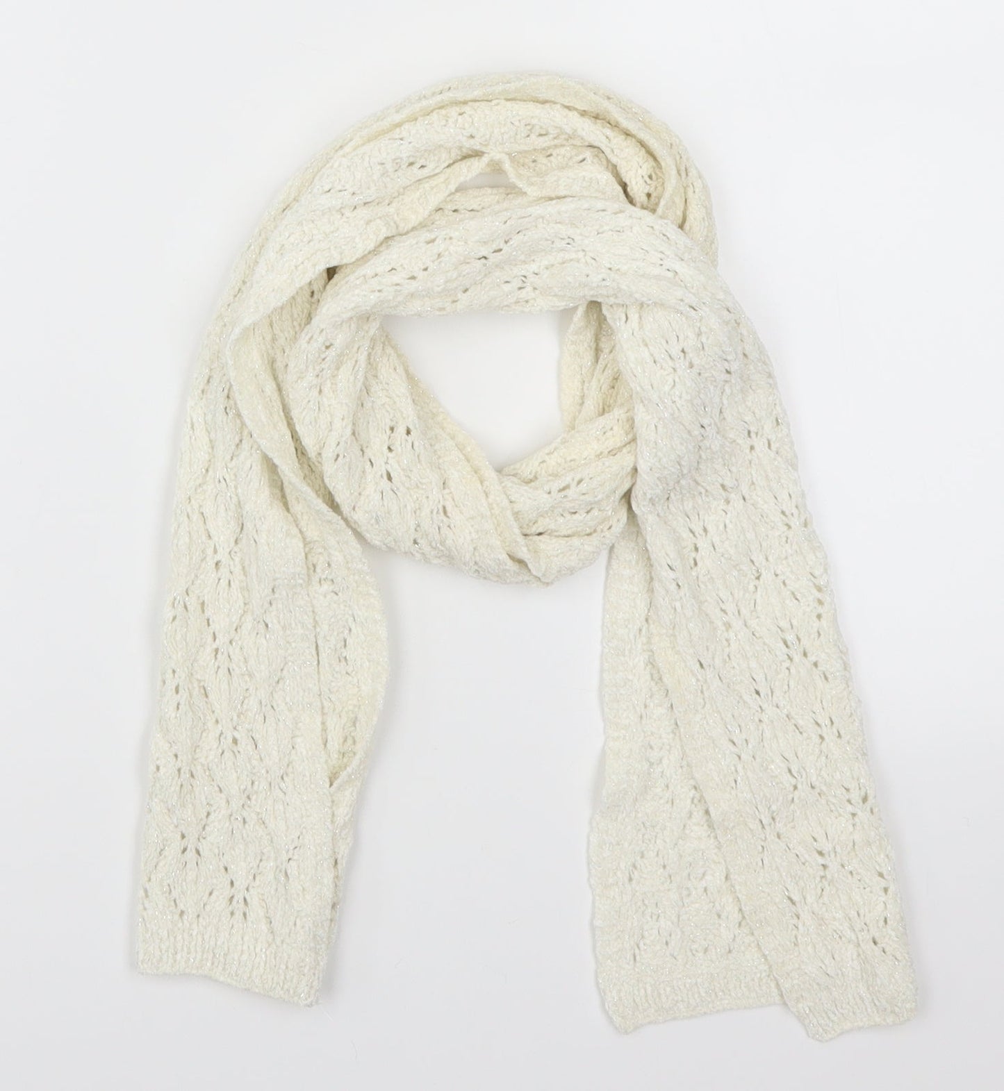 Preworn Womens White Scarf