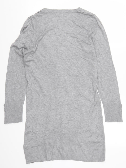 Marks and Spencer Womens Grey Cardigan Jumper Size 10