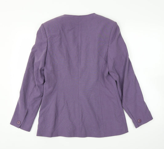 Autonomy Womens Purple Cardigan Jumper Size 10
