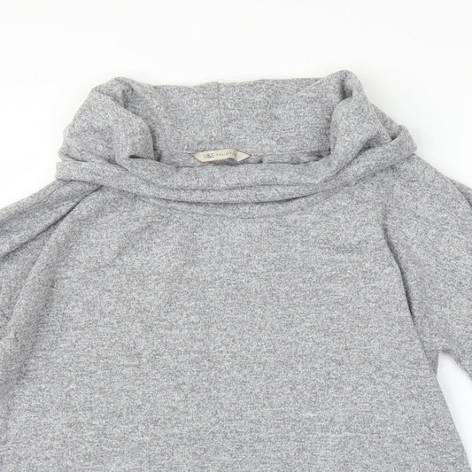 M&S Womens Grey Pullover Jumper Size 8