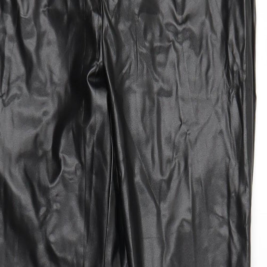 Lucce Womens Black Carrot Trousers Size M L28 in