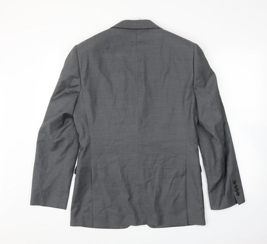 French Connection Mens Grey Rayon Jacket Suit Jacket Size 38