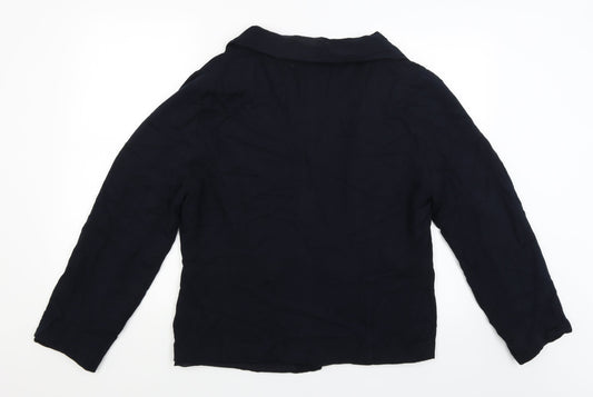 Dunnes Womens Blue Jacket Blazer Size 18
