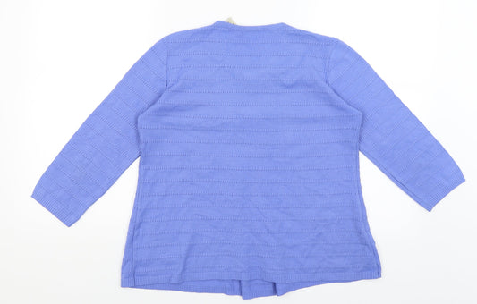 Tatup Womens Blue Basic T-Shirt Size 14