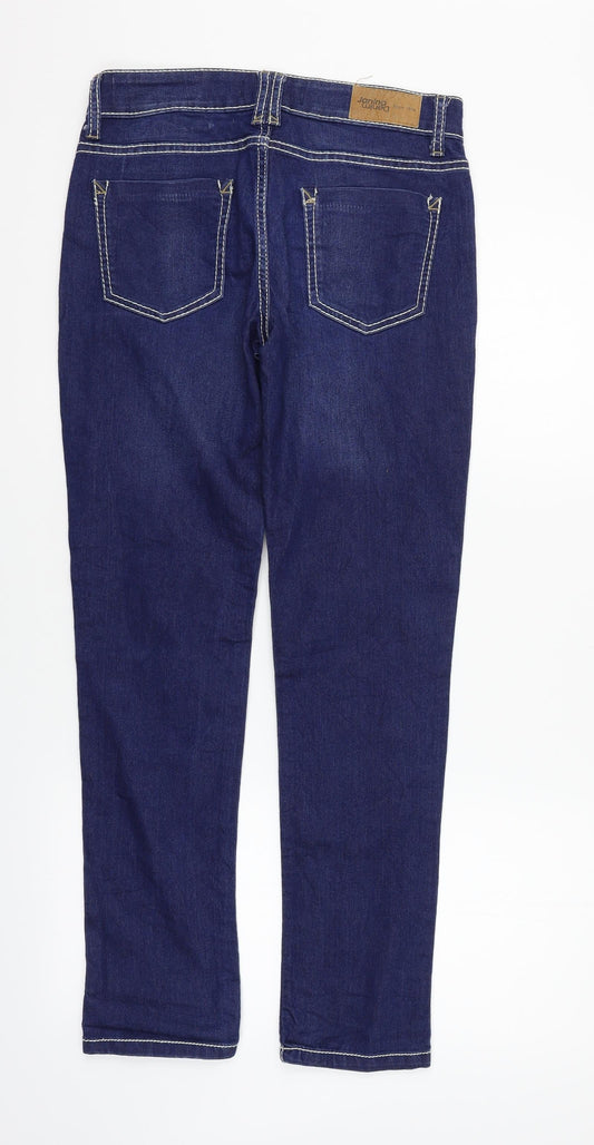 JMS Womens Blue Straight Jeans Size 34 in L28 in