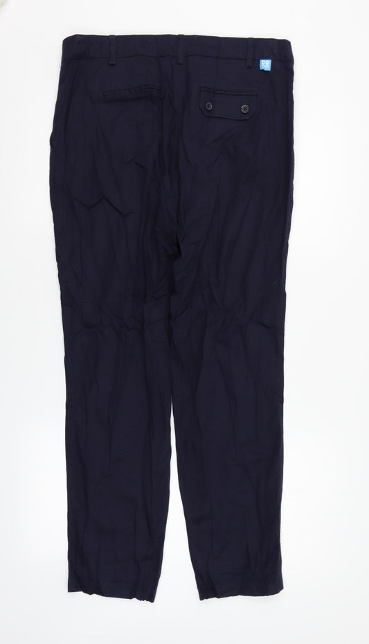 Dimentions Womens Blue Trousers Size 14 L26 in