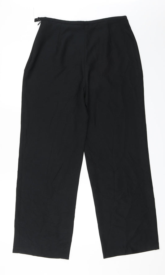 Marks and Spencer Womens Black Trousers Size 14 L29 in
