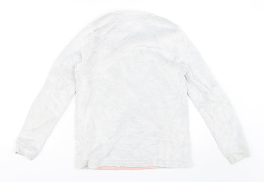 George Girls Grey Pullover Sweatshirt Size 9-10 Years