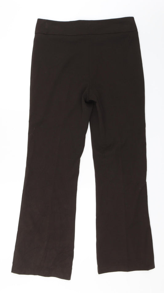 Classics Womens Brown Trousers Size 12 L30.5 in