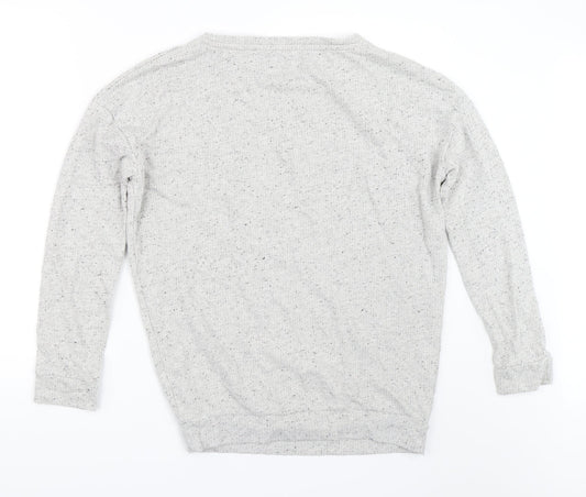 Marks and Spencer Girls Grey Pullover Sweatshirt Size 12-13 Years