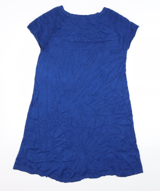 Mademoiselle Womens Blue Shift Size M