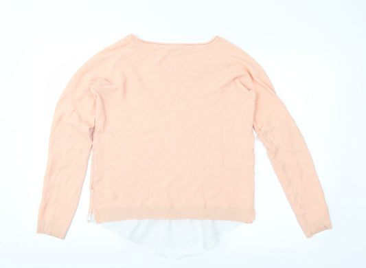 ESMARA Womens Pink Pullover Jumper Size S