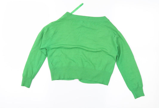 Urban Behavior Womens Green Cardigan Jumper One Size
