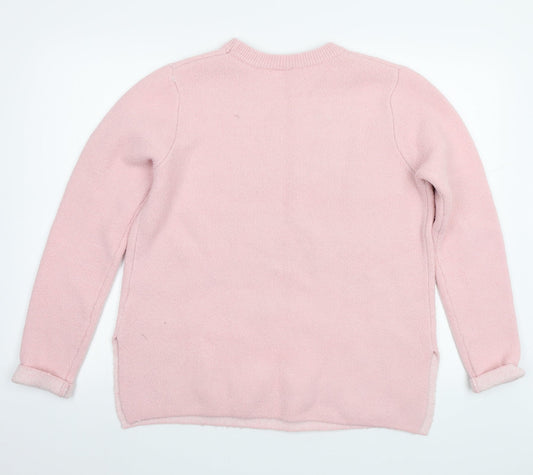 H&M Womens Pink Pullover Jumper Size S