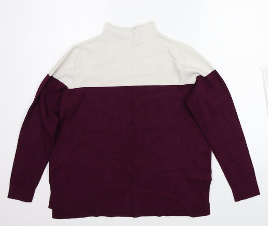 Marks and Spencer Womens White Pullover Jumper Size 14