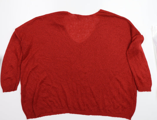ASOS Womens Red Pullover Jumper Size 12