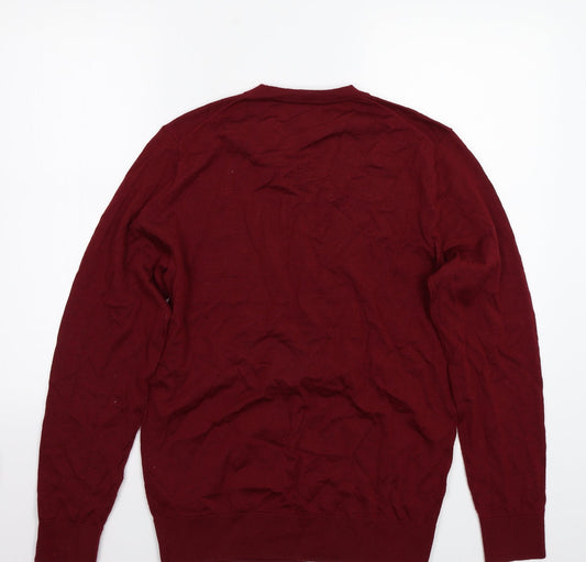 Saba Mens Red Pullover Jumper Size S
