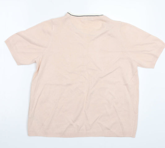 Marks and Spencer Womens Pink Basic T-Shirt Size 14
