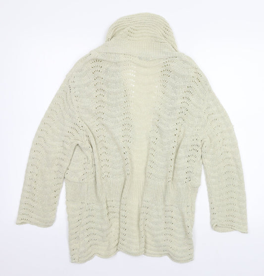 first avenue Womens Beige Cardigan Jumper Size M