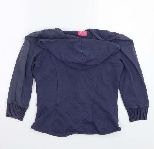 Due Womens Blue Jacket Coat Size 10