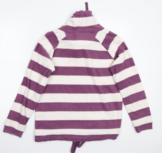Store Twenty One Womens White Striped Pullover Jumper Size 10