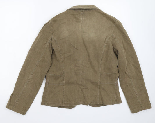 Per Una Womens Beige Jacket Blazer Size 12