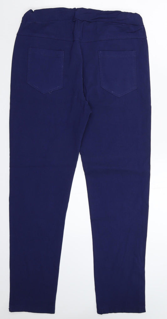 Preworn Womens Blue Trousers Size 34 in L29 in