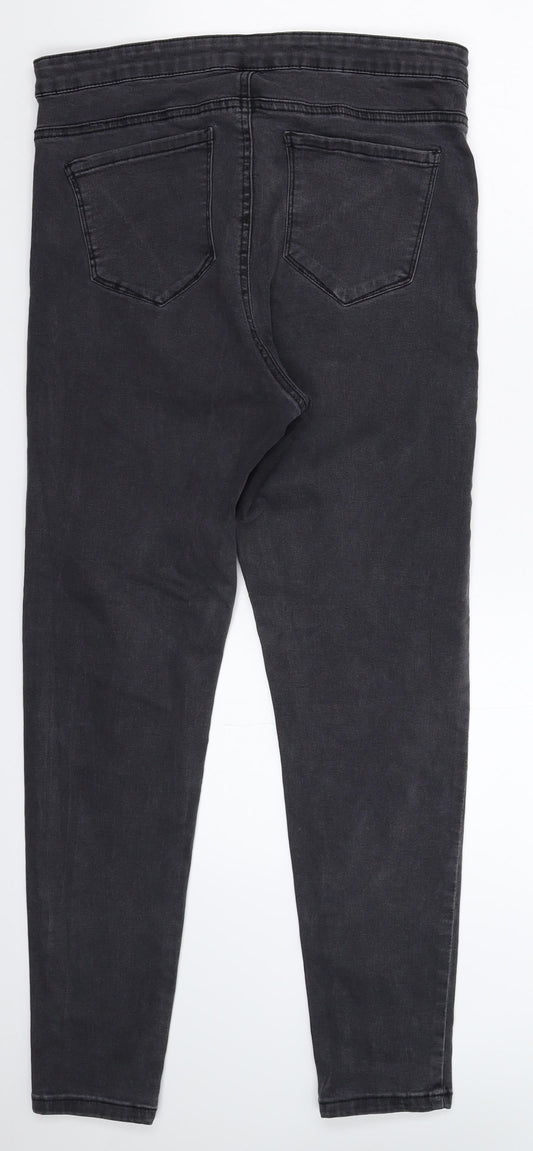 Denim & Co. Womens Grey Denim Jegging Jeans Size 16 L27 in