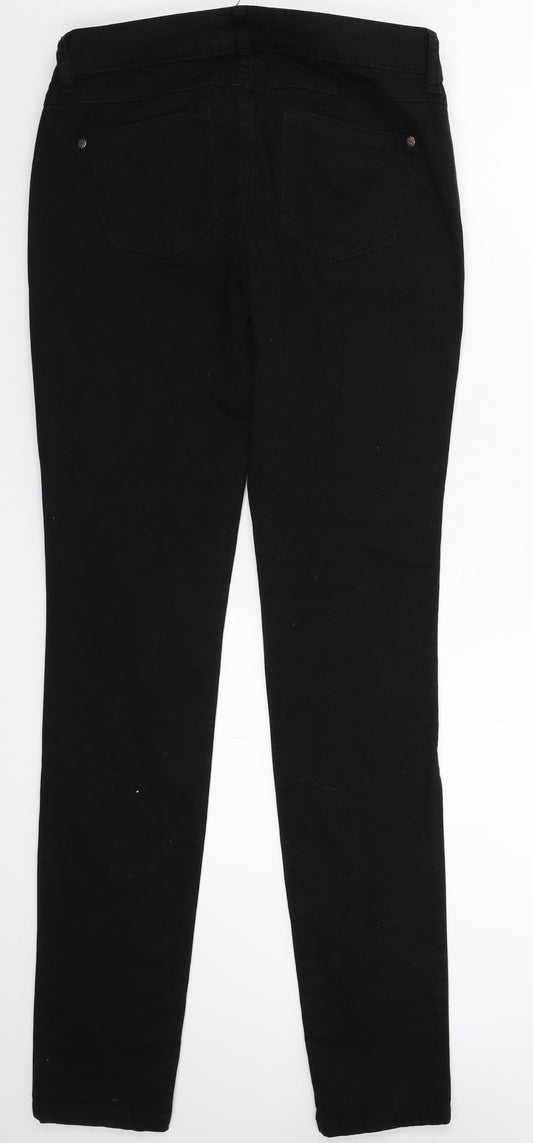 Melrose Womens Black Denim Skinny Jeans Size 10 L32 in