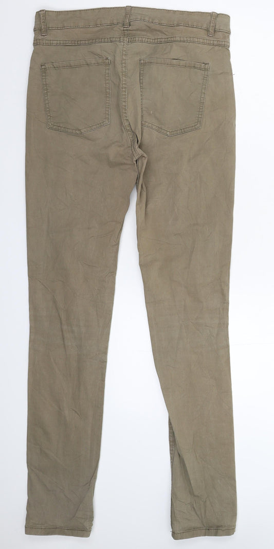 Monki Womens Grey Trousers Size 32 in L31 in