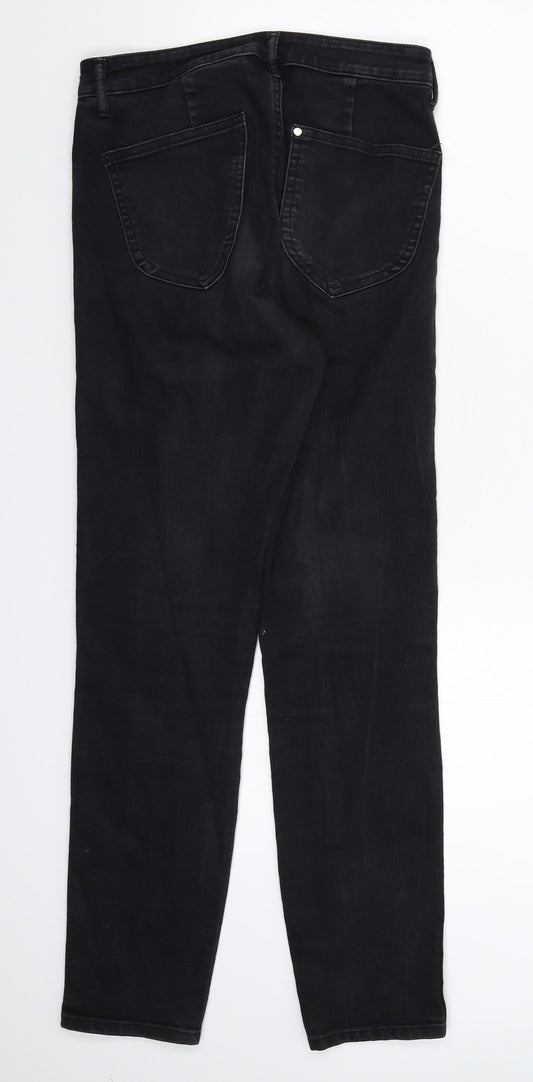 H&M Womens Black Denim Skinny Jeans Size 26 in L28 in
