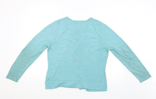 Classic Womens Green Pullover Jumper Size 16