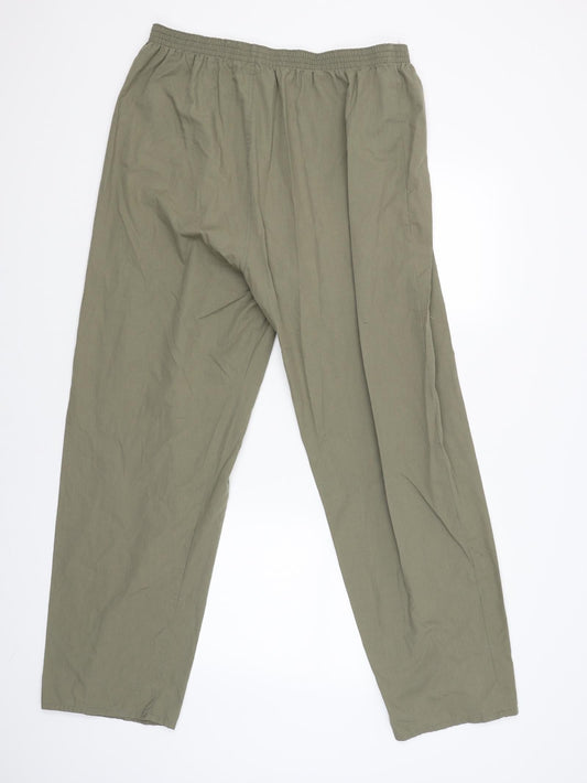 Preworn Mens Green Sweatpants Trousers Size XL L30 in