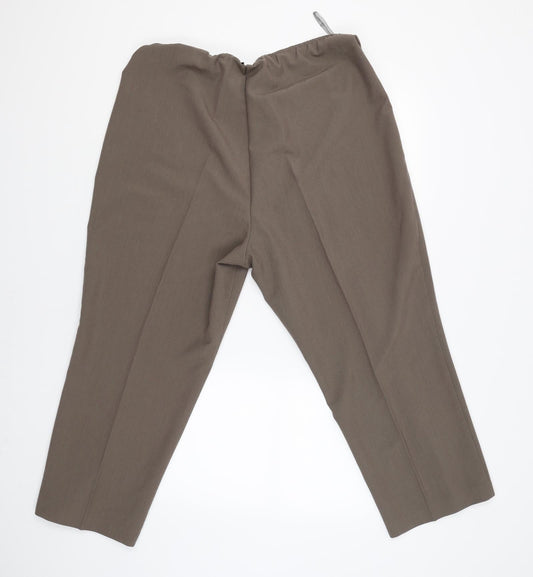 BM Womens Beige Chino Trousers Size 20 L25 in