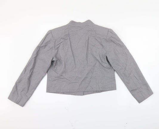 share female Womens Grey Jacket Blazer Size 10