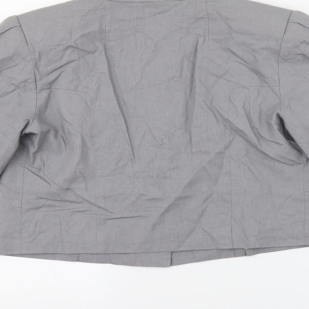 share female Womens Grey Jacket Blazer Size 10