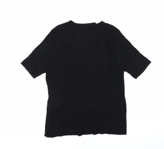 stephen Womens Black Pullover Jumper Size L
