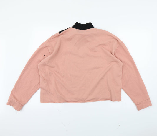 Zara Womens Pink Pullover Sweatshirt Size M