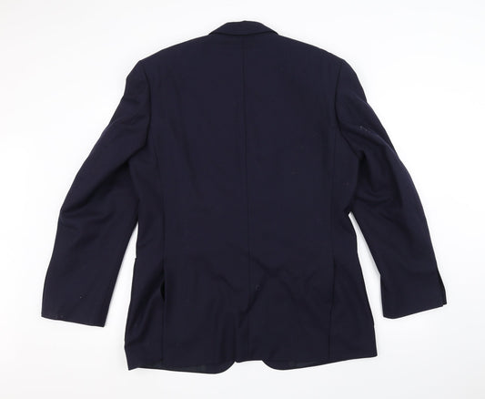 James Barry Mens Blue Jacket Suit Jacket Size 42