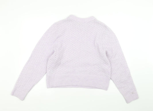 H&M Womens Purple Pullover Jumper Size L
