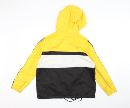 New Look Womens Yellow Windbreaker Coat Size S
