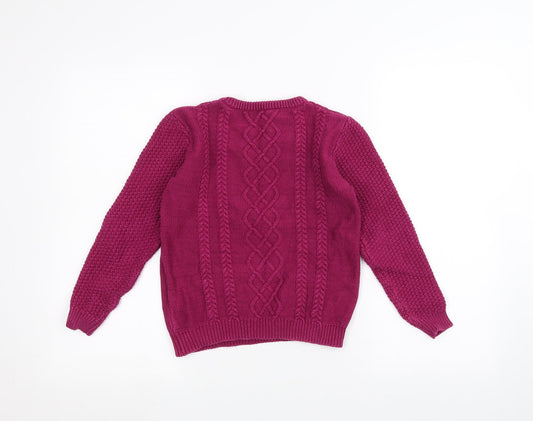 Lily & dan Girls Pink Pullover Jumper Size 9-10 Years