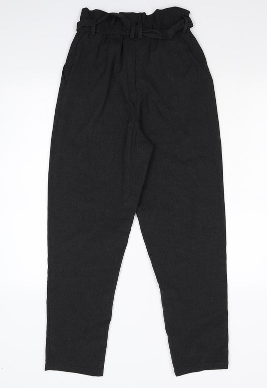 H&M Womens Black Flannel Trousers Size 36 L26 in